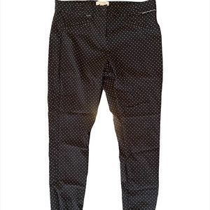 Primark Black and White Polka Dot Fitted Pants Size 14